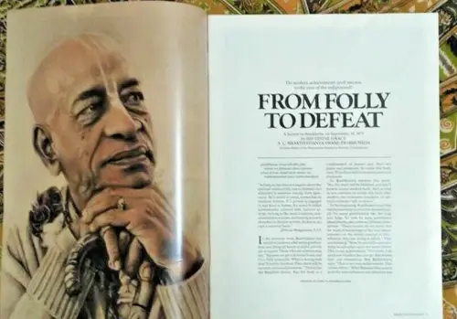 Thumbnail: RARE BACK TO GODHEAD HARE KRISHNA CONSCIOUSNESS VOL. 24, NO. 4   Yr 1989