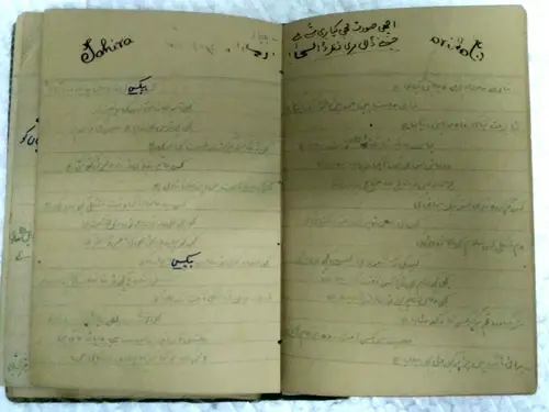 Thumbnail: INDIA VINTAGE - HAND WRITTEN NOTES AND ADDRESSES IN URDU