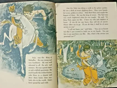 Thumbnail: INDIA CHILDREN STORY BOOK: NALA DAMAYANTI BY SHANTA ILLUSTRATED ENGLISH