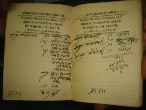 Thumbnail: INDIA RARE USED - SUKH SANCHARAK KANUNI DIARY 1937