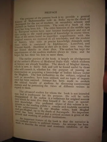 Thumbnail: RARE - A SHORT HISTORY OF MUSLIM RULE IN INDIA CONQUEST OF ISLAM TO AURANGZEB