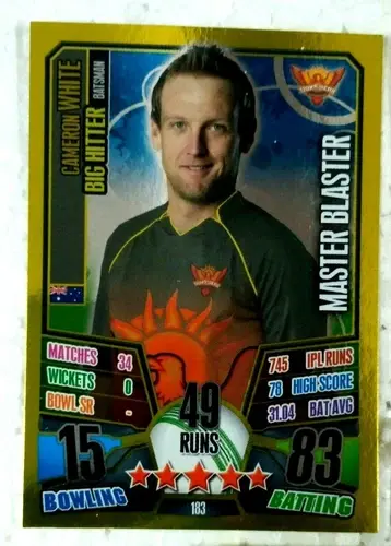 Thumbnail: INDIA TOPPS IPL CRICKET TRADING CARD 3 GOLD FOIL WHITE , MISHRA , STEYN  2013