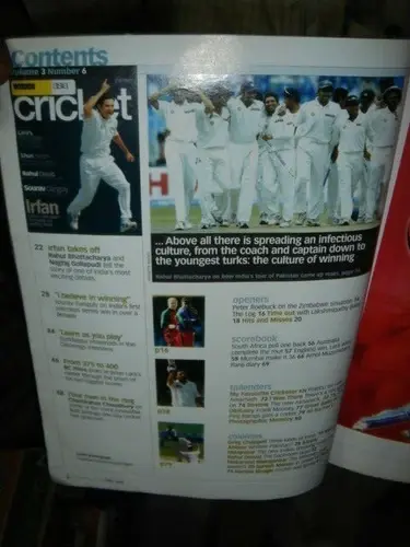 Thumbnail: INDIA RARE - WISDEN ASIA CRICKET MONTHLY 2003 TO 2004 - 4 IN 1 LOT ILLUSTRATED