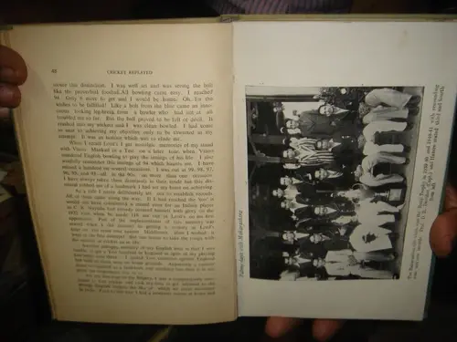 Thumbnail: CRICKET REPLAYED BY VIJAY HAZARE 1st PUBLISHED 1974 - ILLUSTRATED - PAGES 157 HC