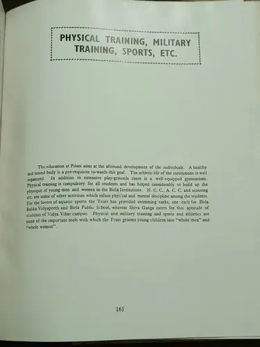 Thumbnail: DIAMOND JUBILEE SOUVENIR OF BIRLA EDUCATION TRUST PILANI INDIA 1901-1961 ENGLISH