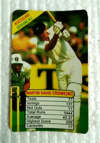 Thumbnail: INDIA 1996 UNIVERSAL CRICKET TRUMP CARD BATMAN 35 CARD with SACHIN TENDULKAR