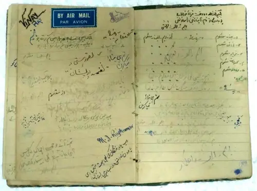 Thumbnail: INDIA VINTAGE - HAND WRITTEN NOTES AND ADDRESSES IN URDU