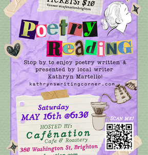 Poetry Reading ~ May 16, 2026