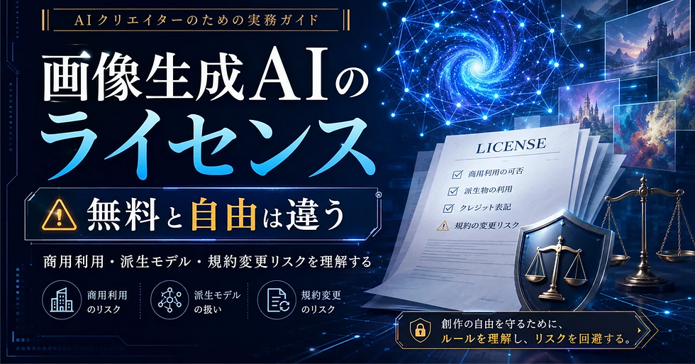 画像生成AIを使う上での注意点! ライセンス管理は、イラストの商品価値を守るための大事な工程 #生成AIの倫理