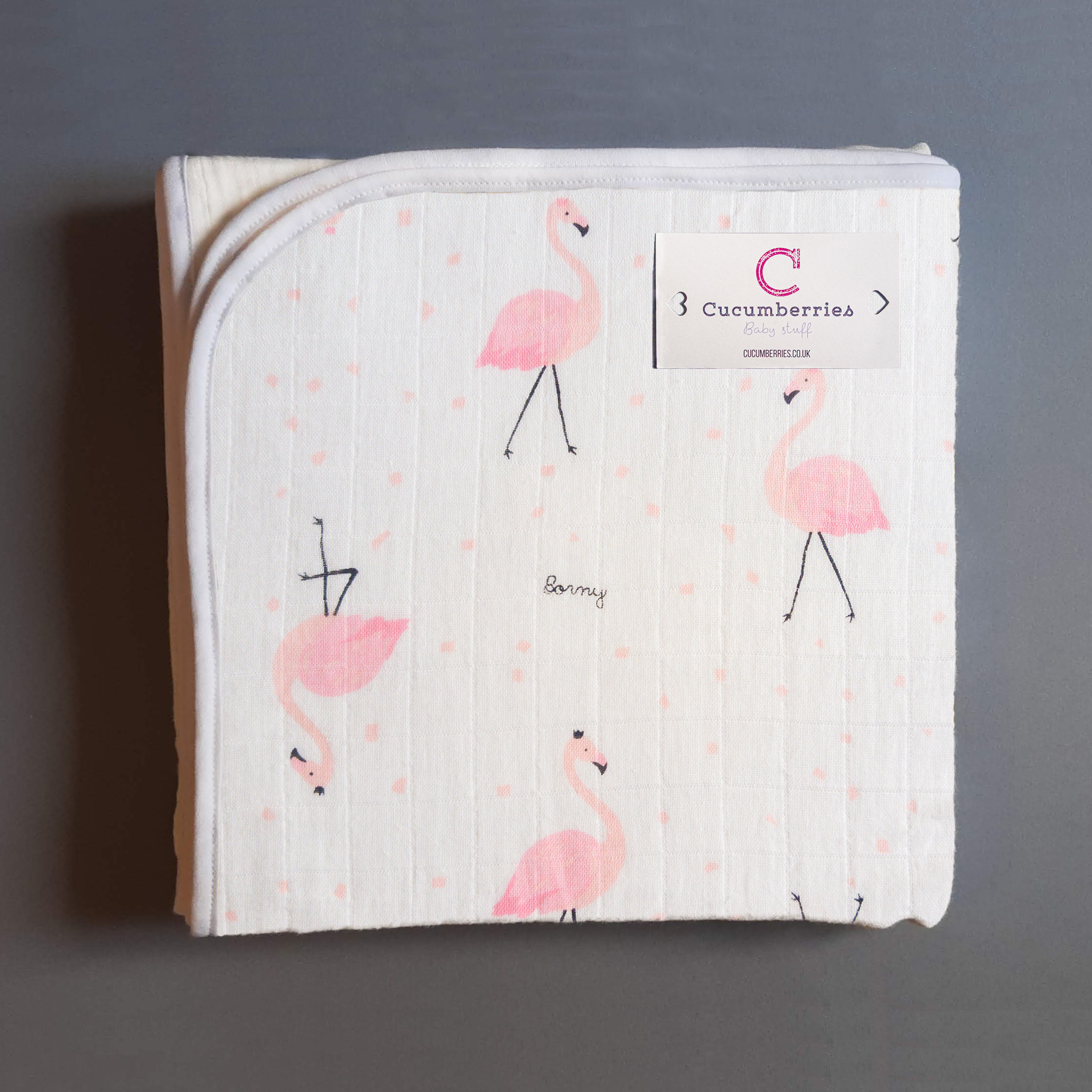 Muslin Blanket - Flamingos