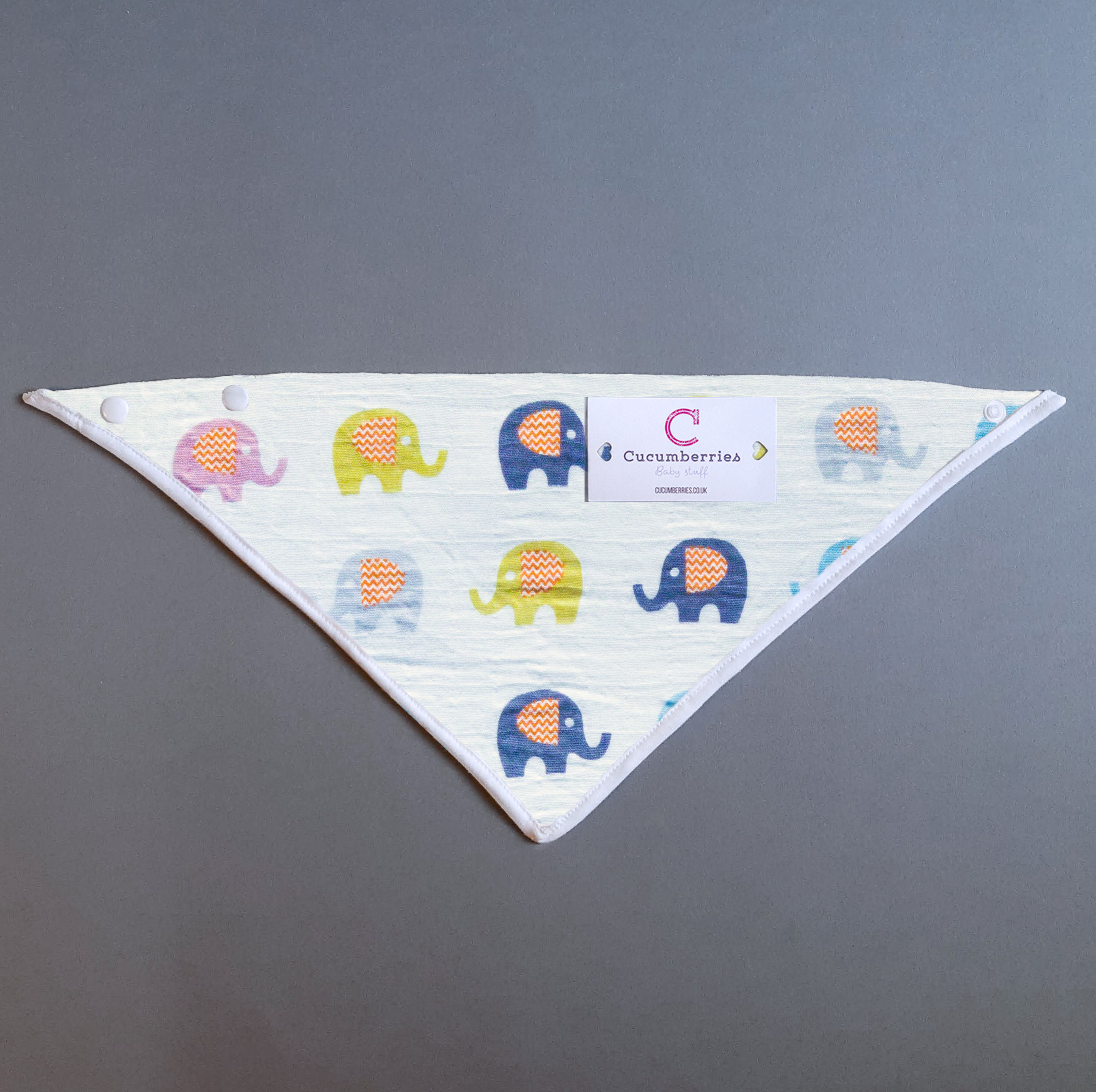 Muslin Bibs - Elephant