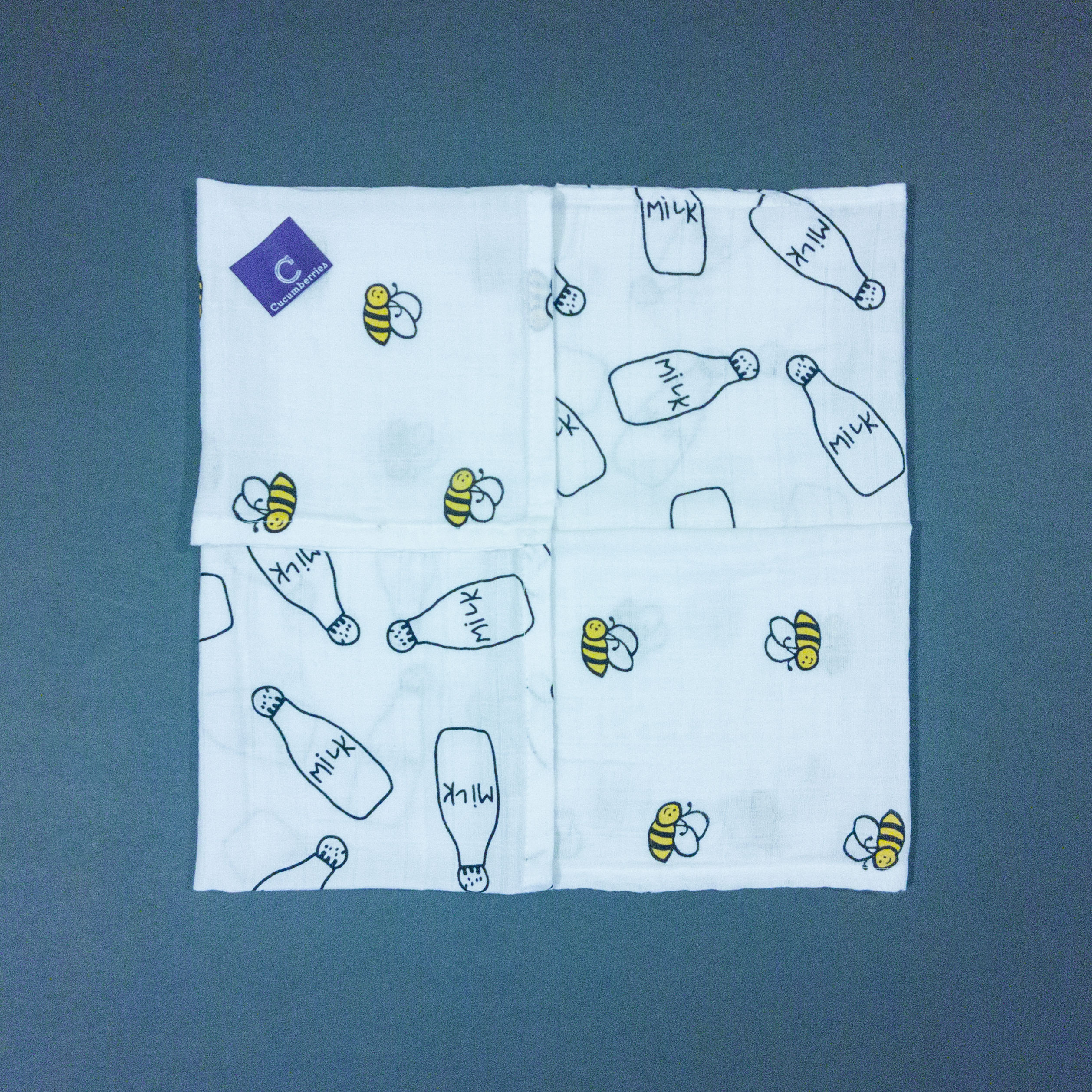 Bees & Milk Bottles 30's - set of 4