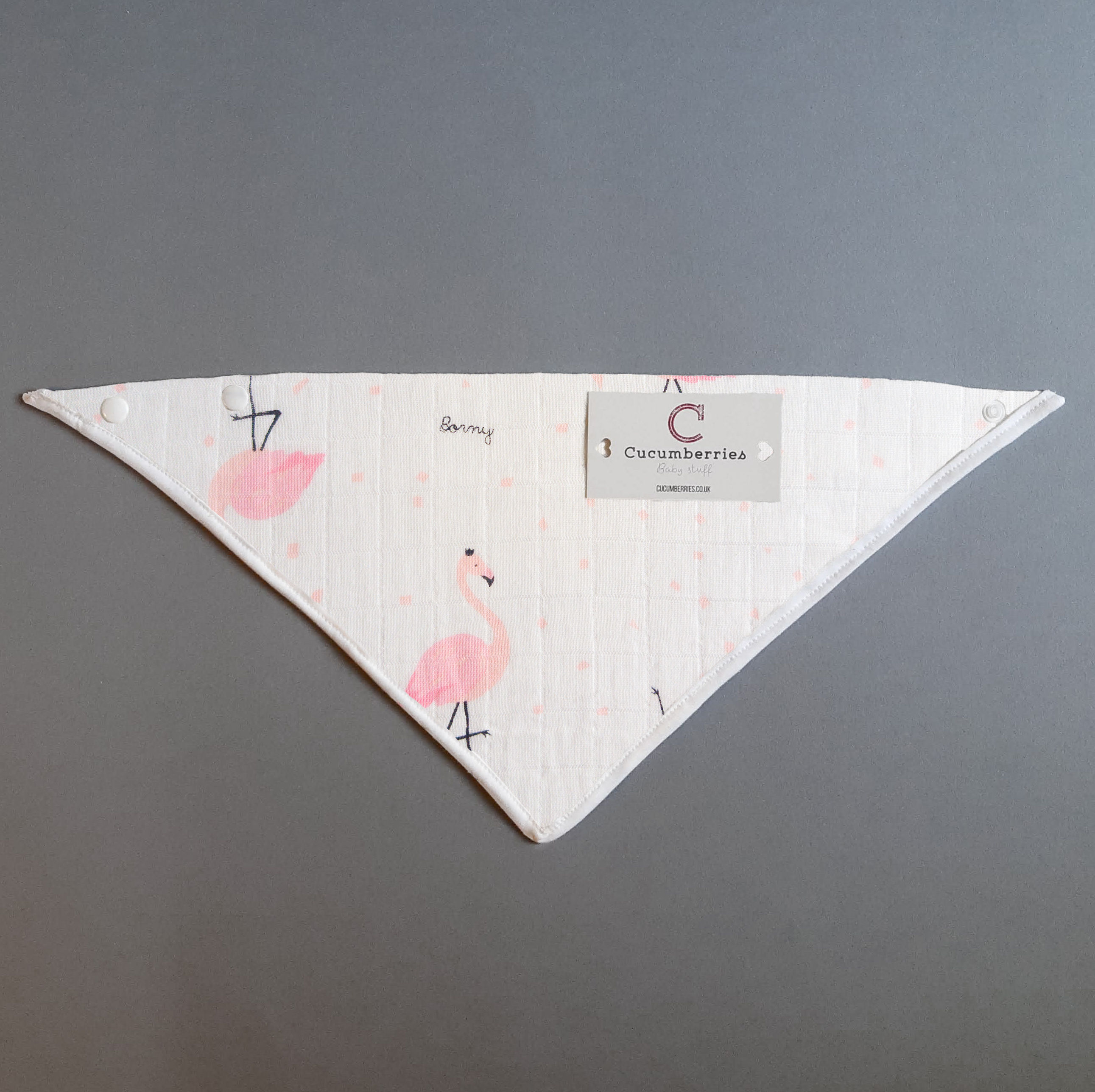 Muslin Bibs - Flamingos