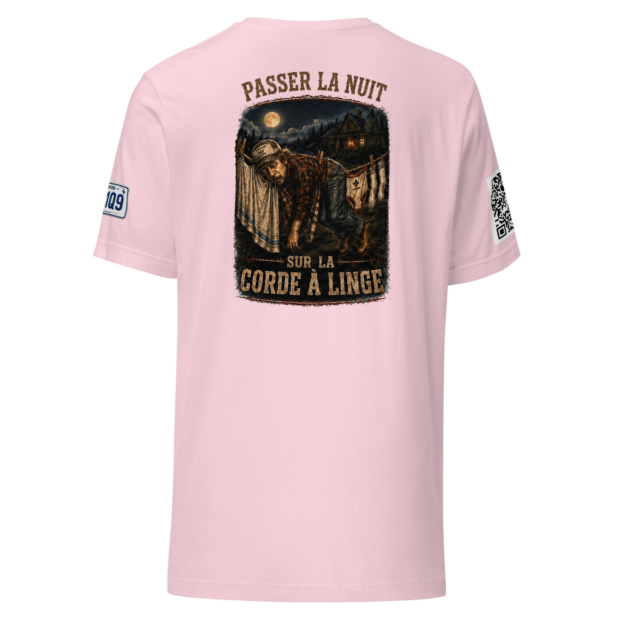Unisex t-shirt-Passer la nuit sur la corde