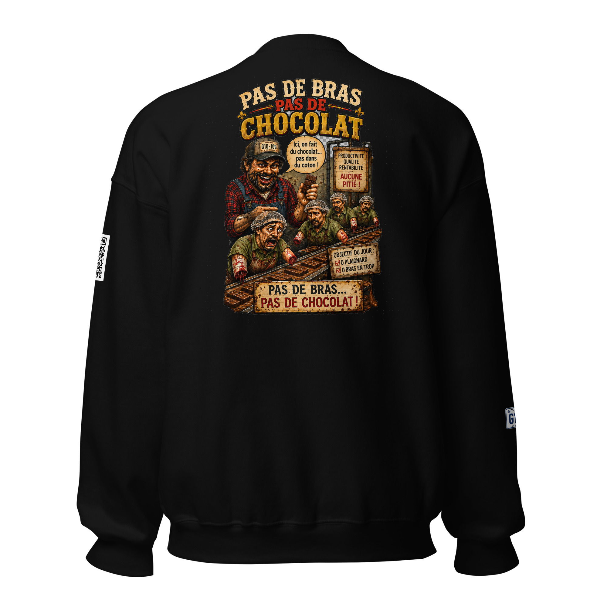 Unisex Sweatshirt-Pas de bras pas de chocolat