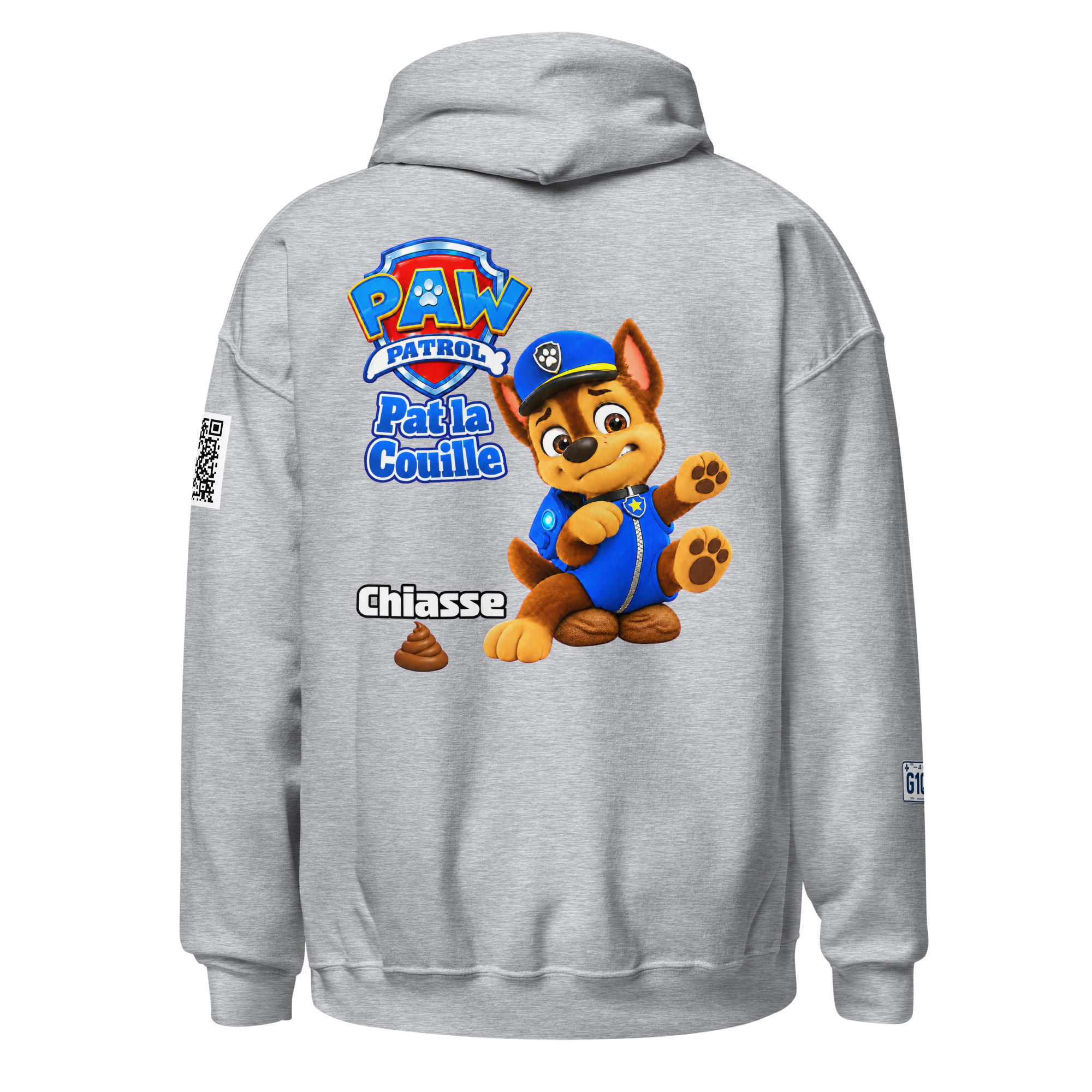 Unisex Hoodie-Pat la couille