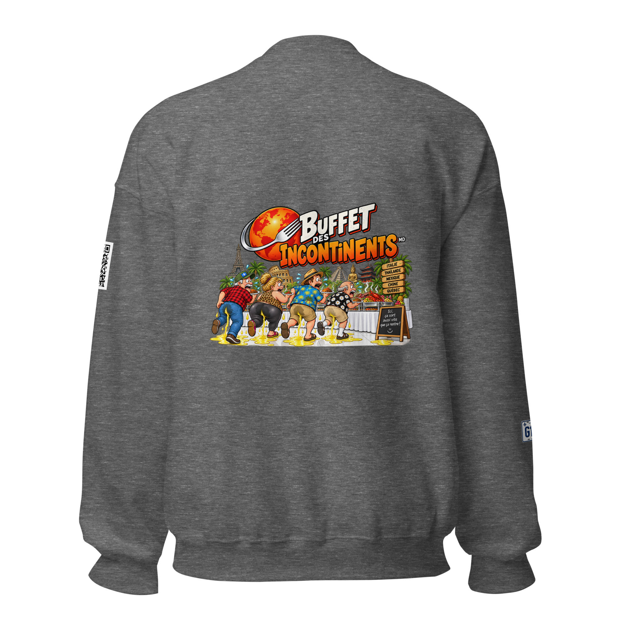 Unisex Sweatshirt-Buffet des incontinents