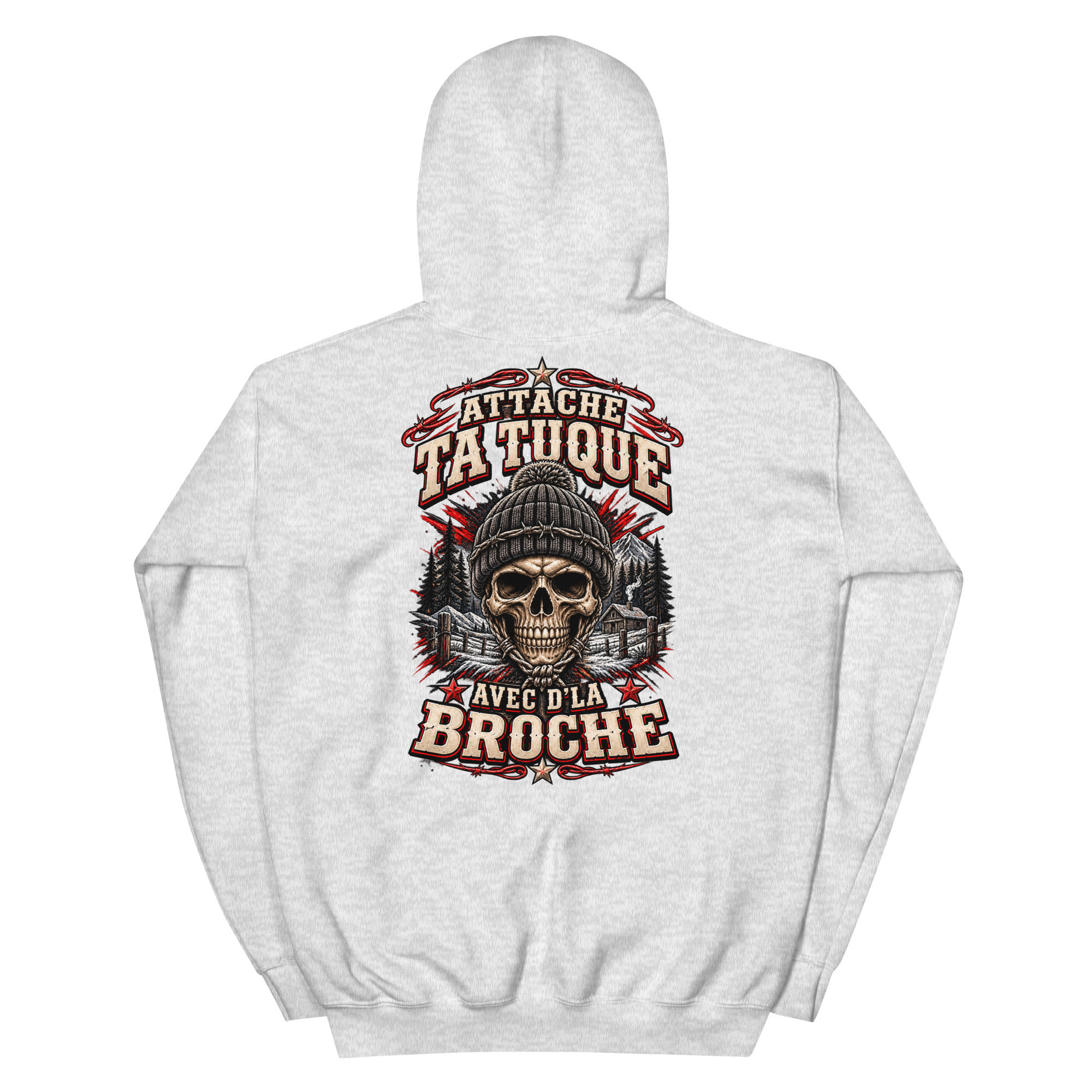 Unisex Hoodie- Attache ta tuque avec de la broche
