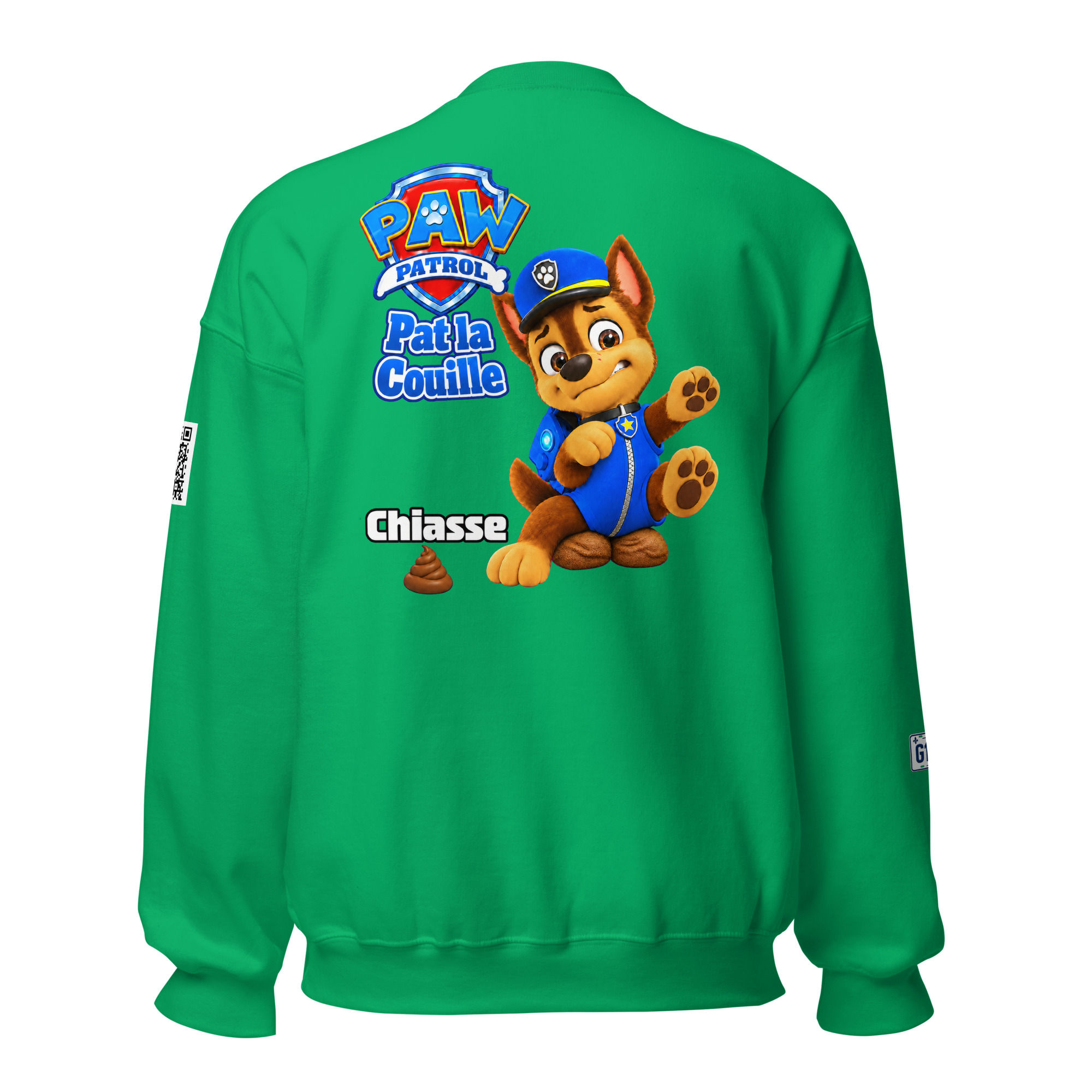 Unisex Sweatshirt-Pat la couille