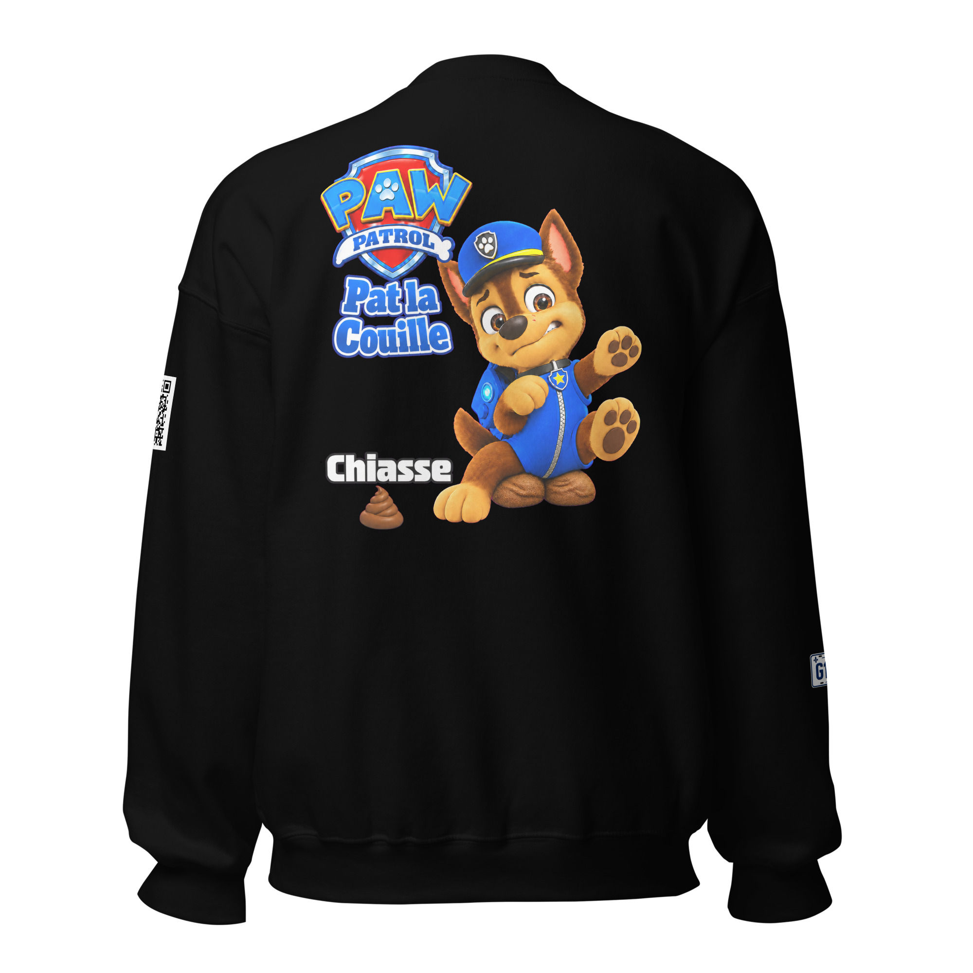Unisex Sweatshirt-Pat la couille
