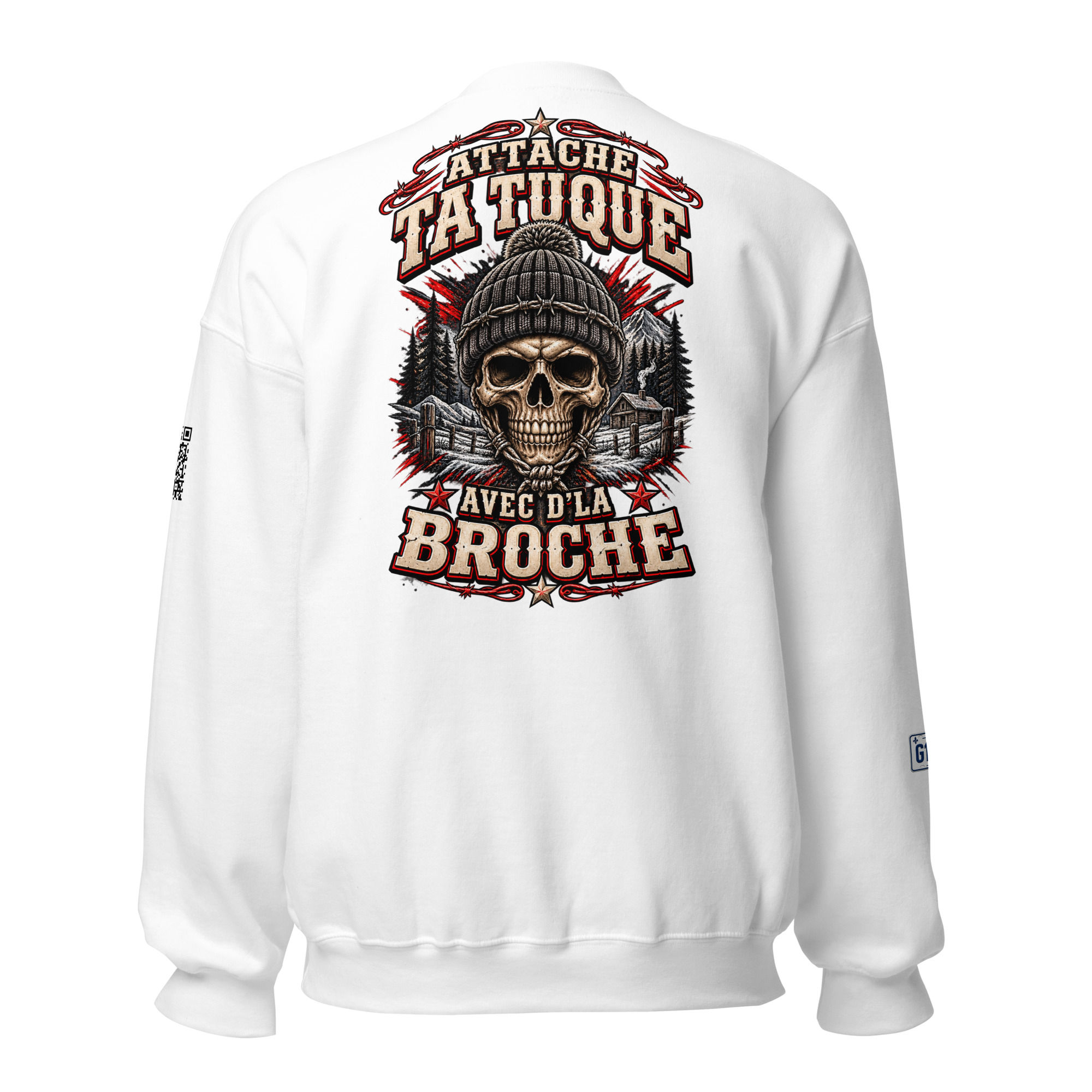 Unisex Sweatshirt-Attache te tuque