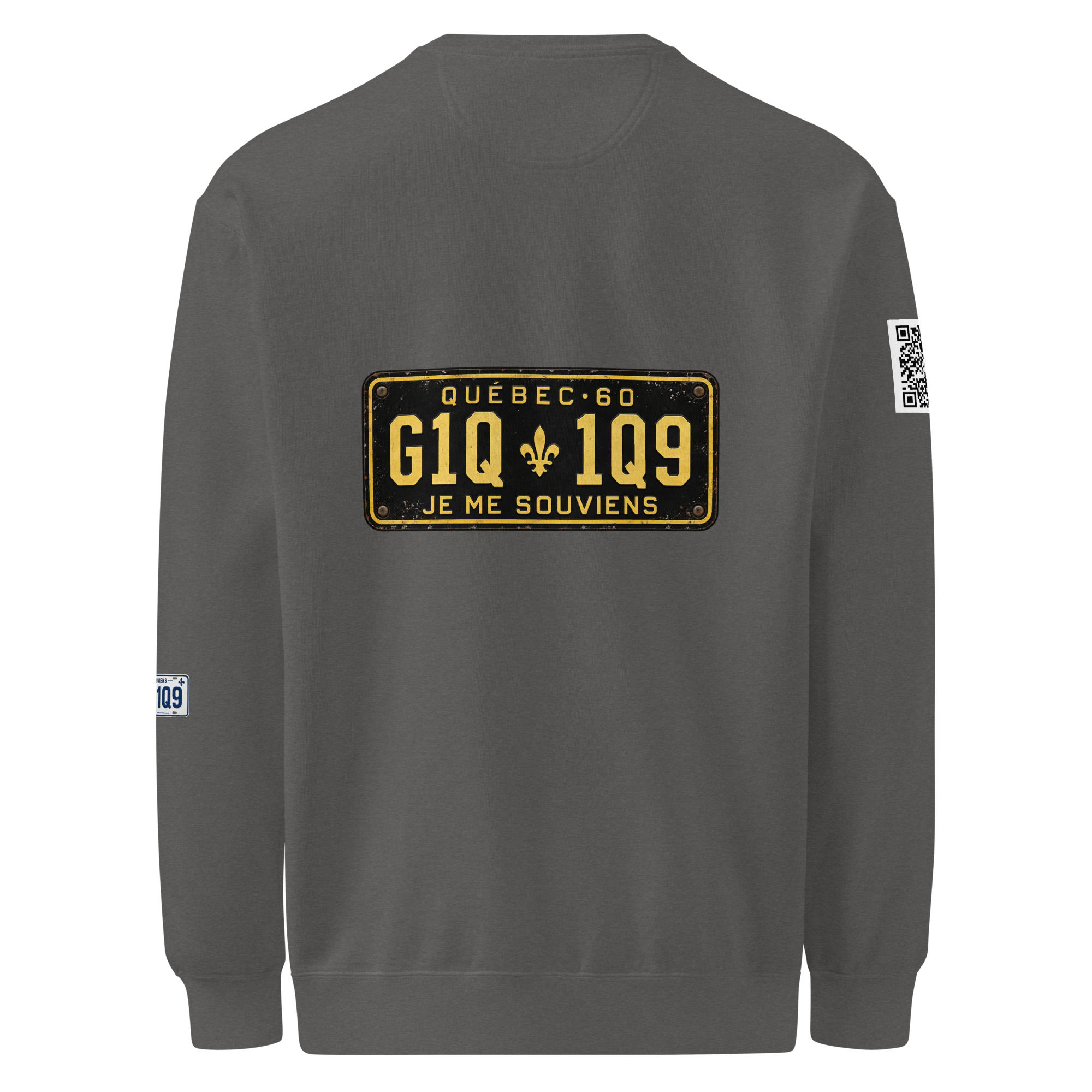 Unisex garment-dyed sweatshirt-Je me souviens 60-70