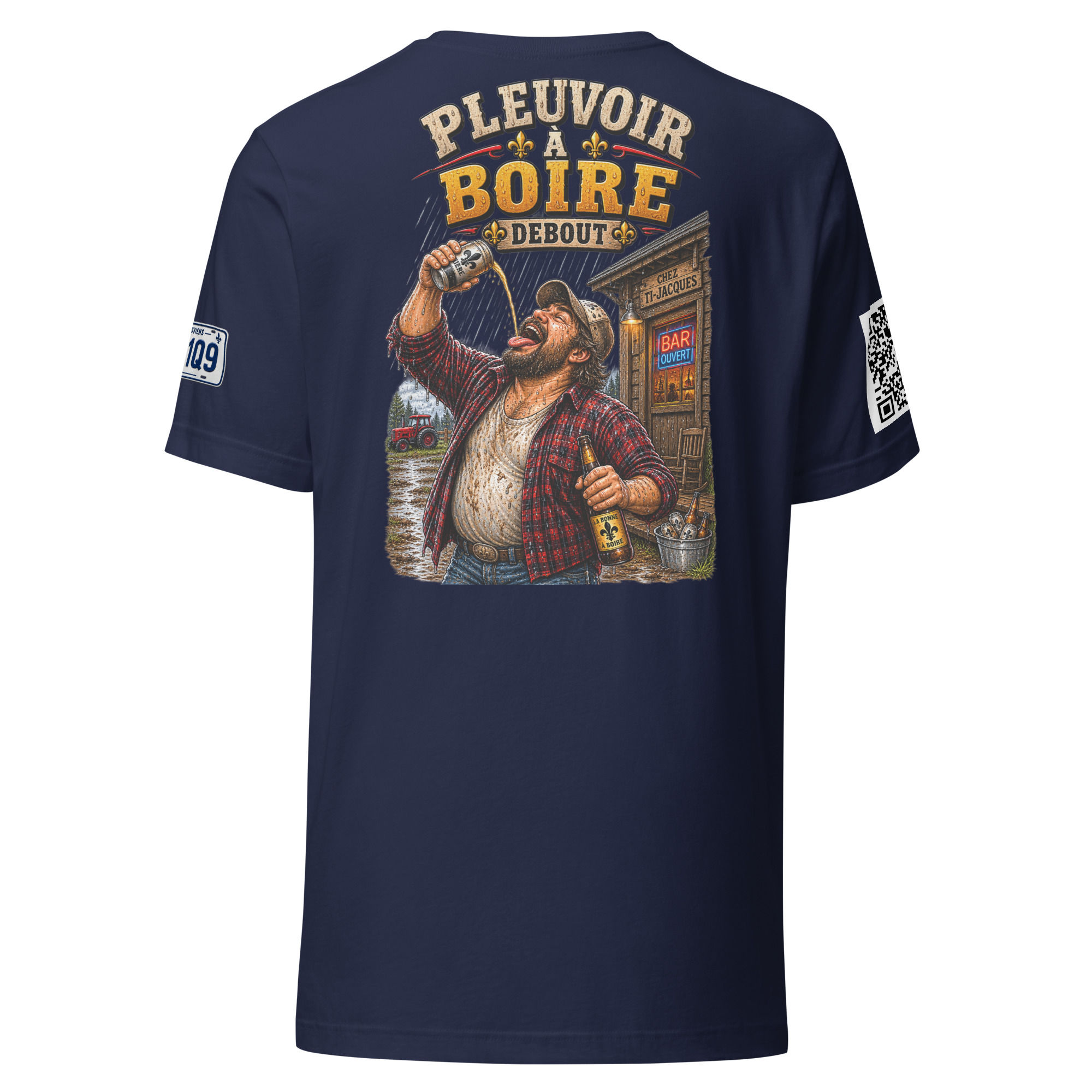 Unisex t-shirt-Pleuvoir a boire debout
