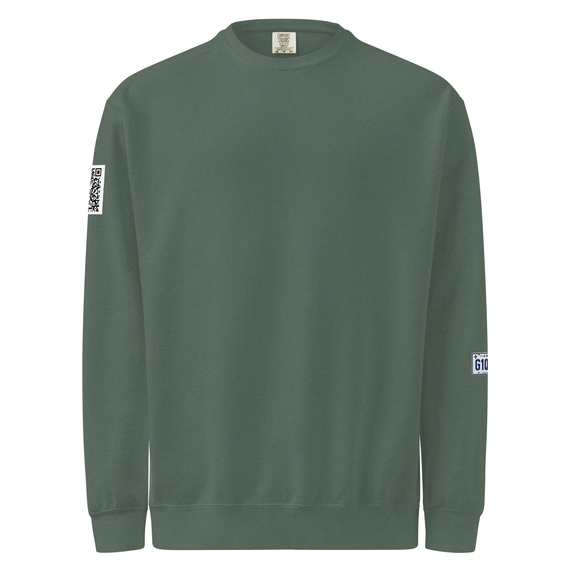 Unisex garment-dyed sweatshirt-Je me souviens 60-70