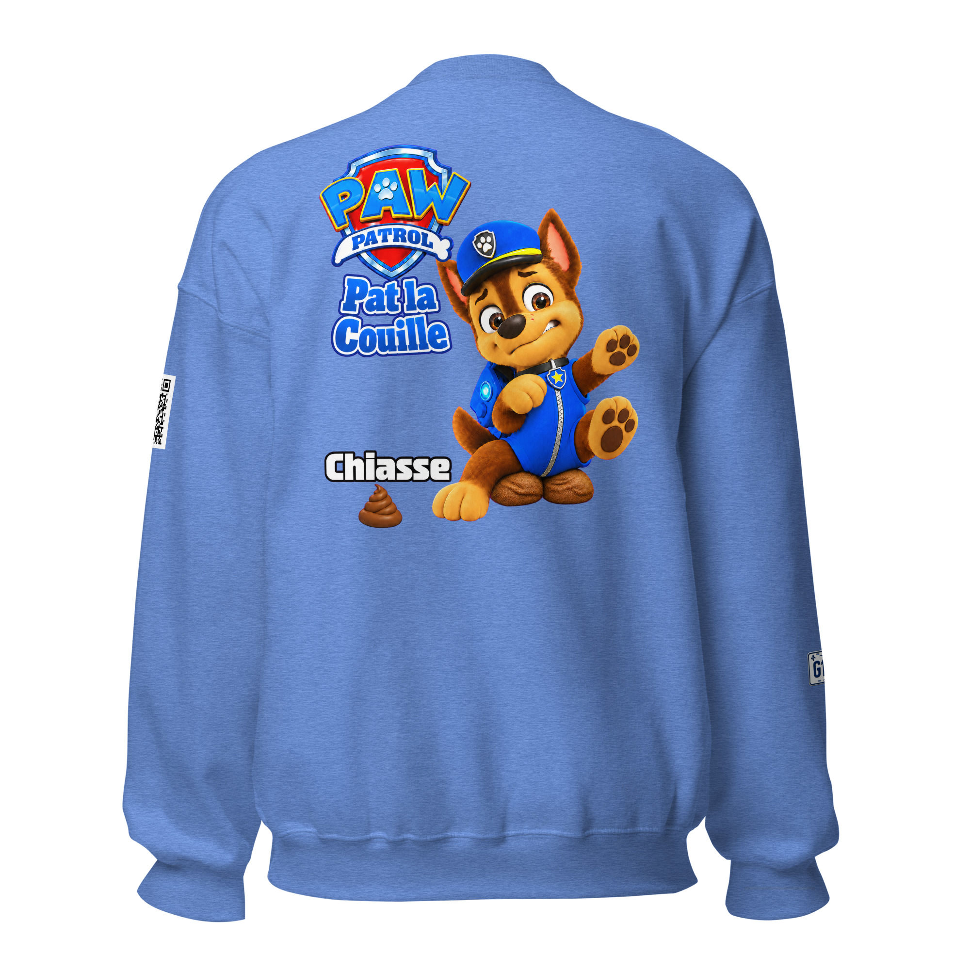 Unisex Sweatshirt-Pat la couille