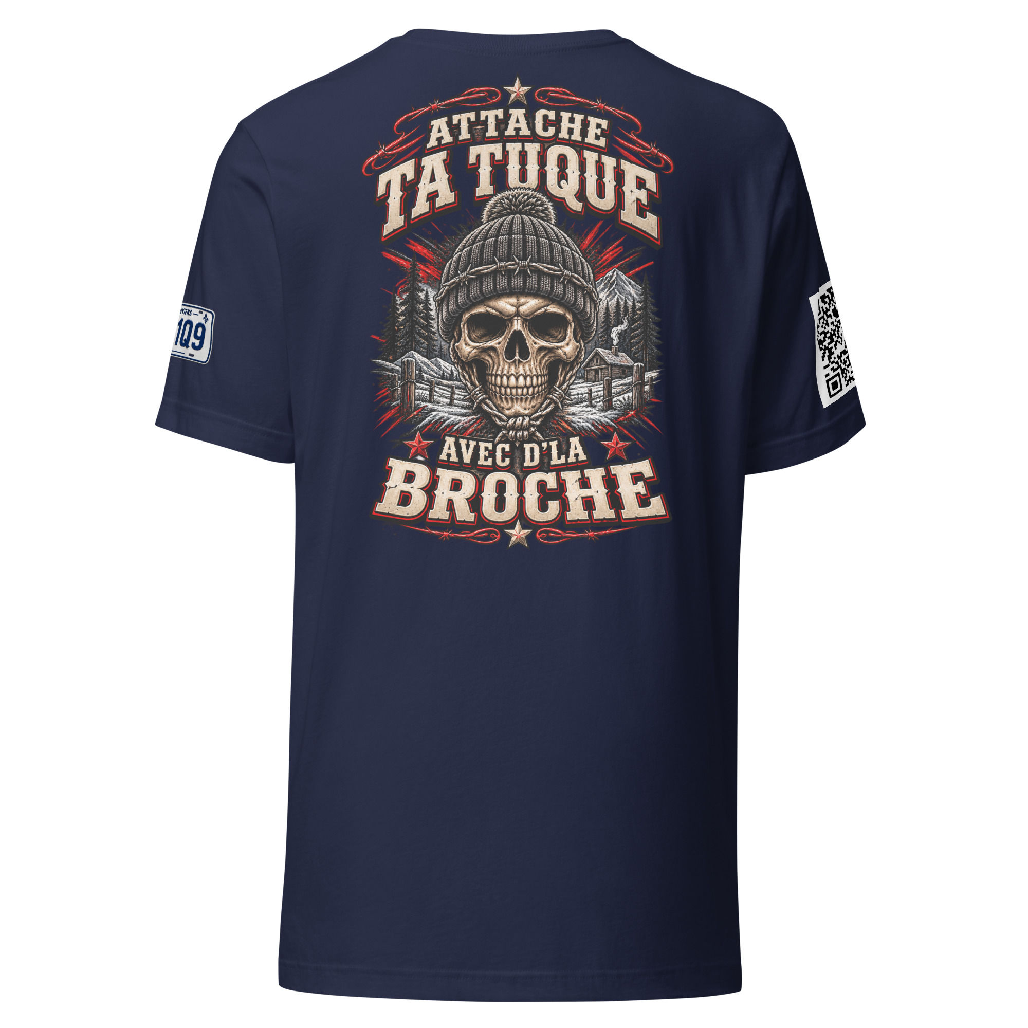 Unisex t-shirt-Attache ta tuque
