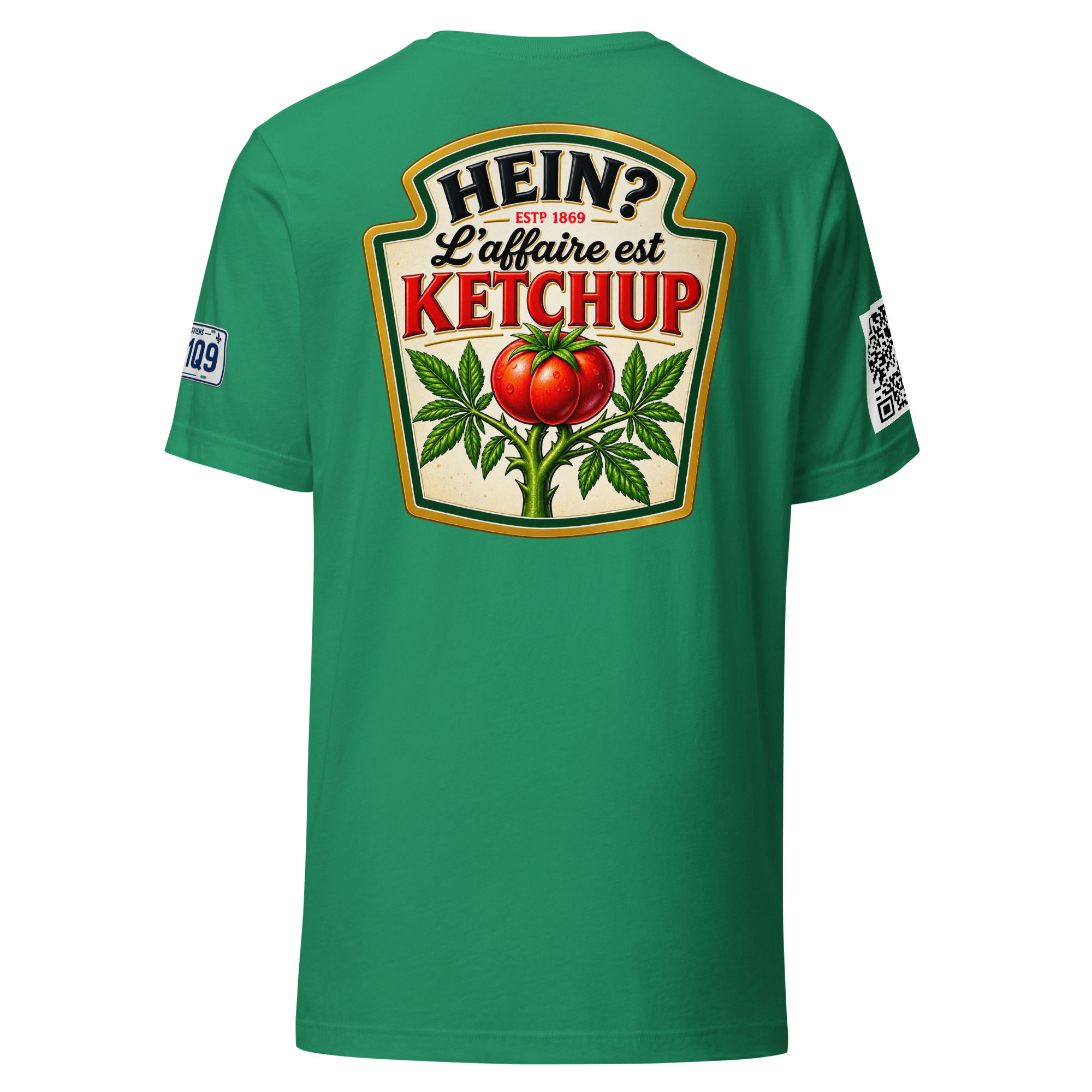 Unisex t-shirt-L'affaire est Ketchup