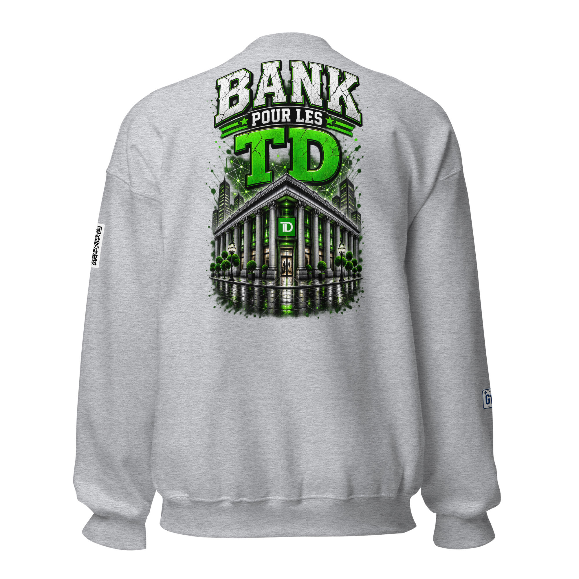 Unisex Sweatshirt-Bank pour les TD