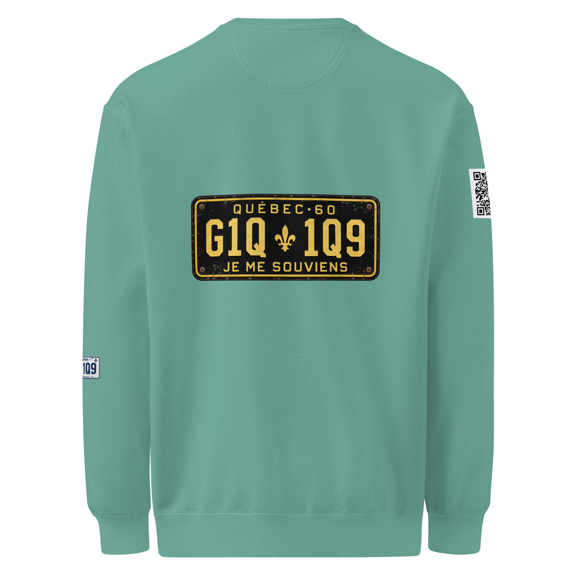 Unisex garment-dyed sweatshirt-Je me souviens 60-70