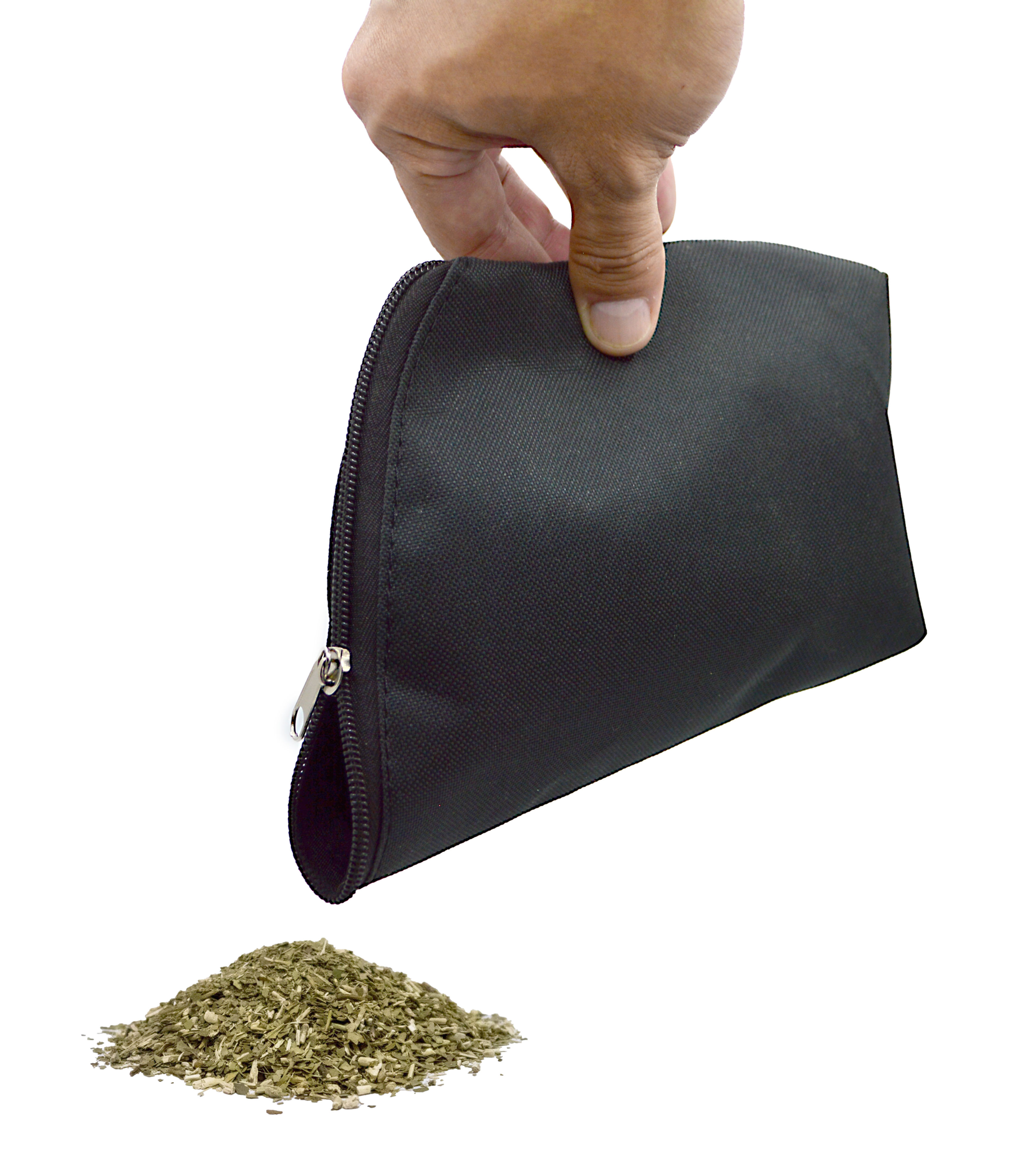 YERBERA EN TELA NEGRA CON CIERRE / 450g