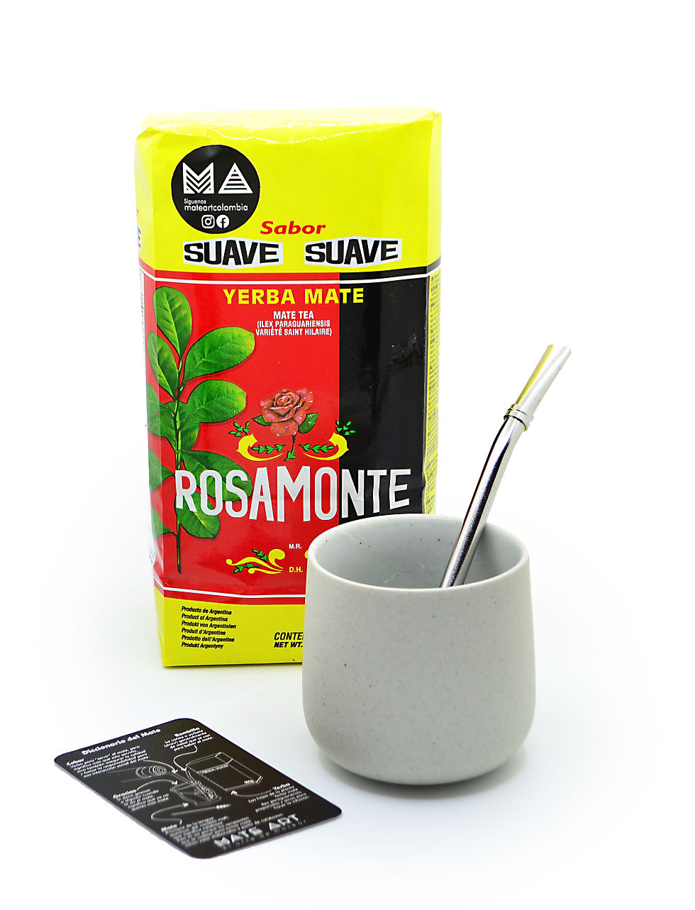 COMBO YERBA MATE SUAVE +JUEGO CALABAZA KOBE