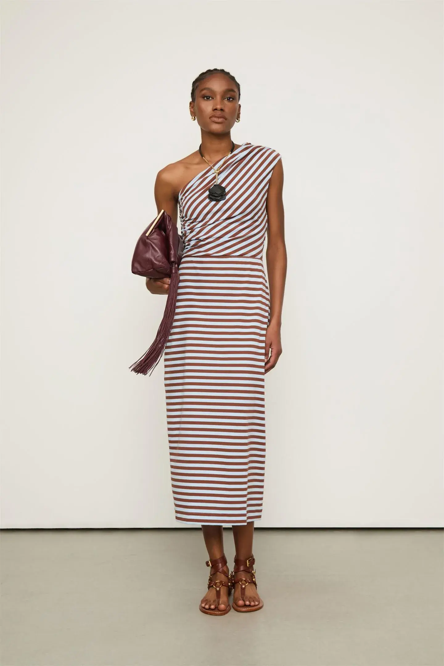 Vestido Fio Tinto Ombro So
