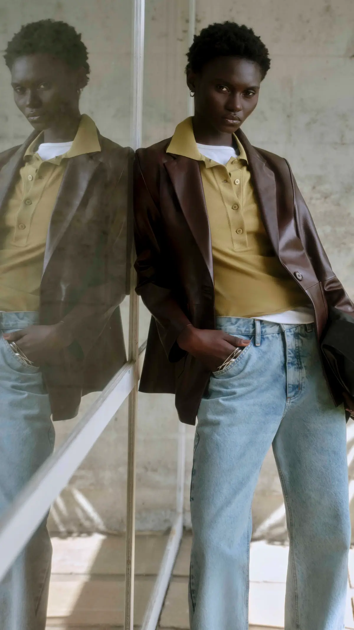 Blazer de Couro Egrey