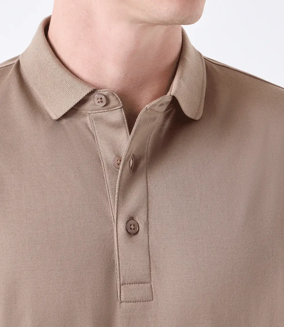 Miniatura: Camisa Polo Interloque Fio 140 Três Botões Kak Ricardo Almeida