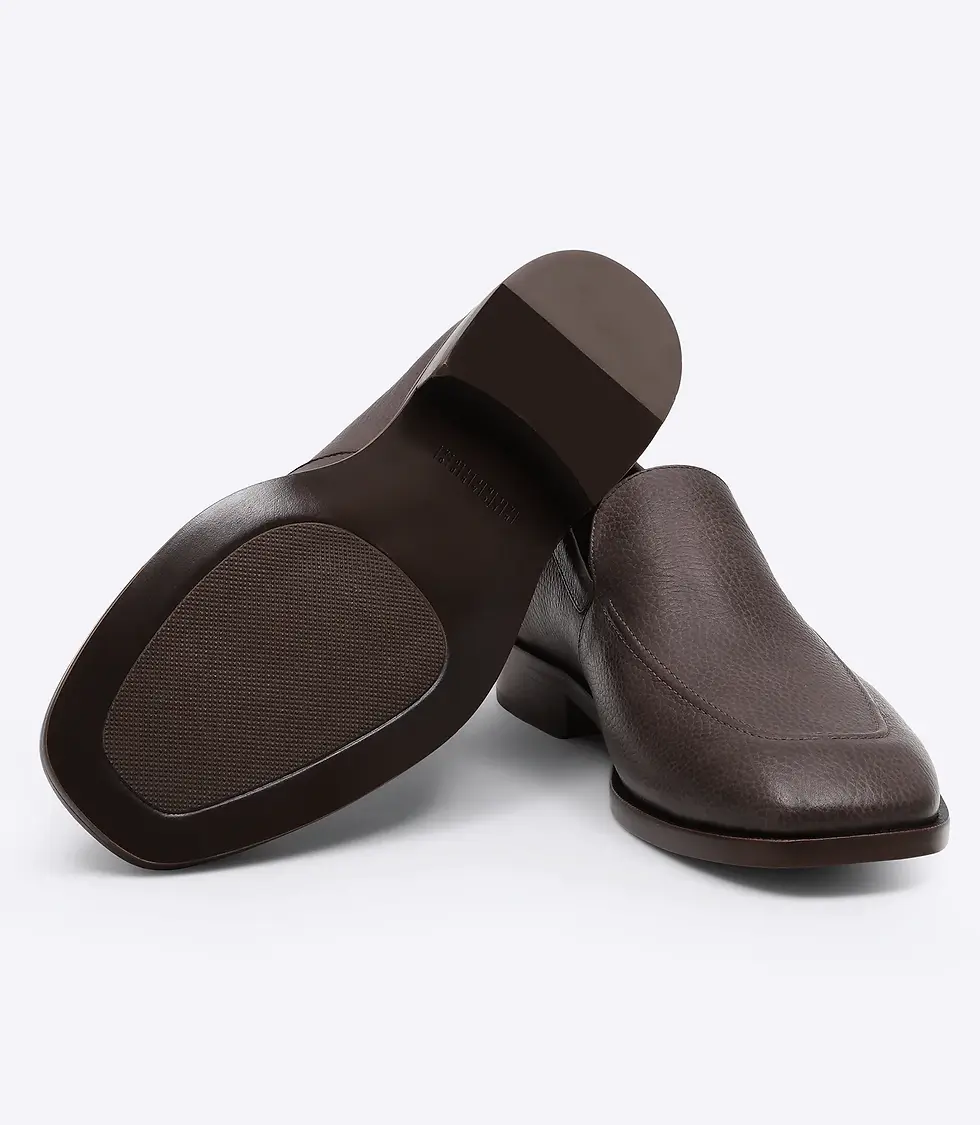 Miniatura: Mocassim Loafer Costura Marrom Ricardo Almeida