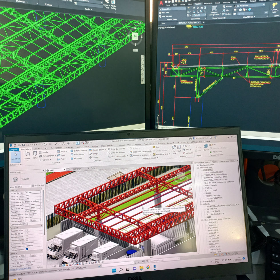 Modelagem da Estrutura da Cobertura
