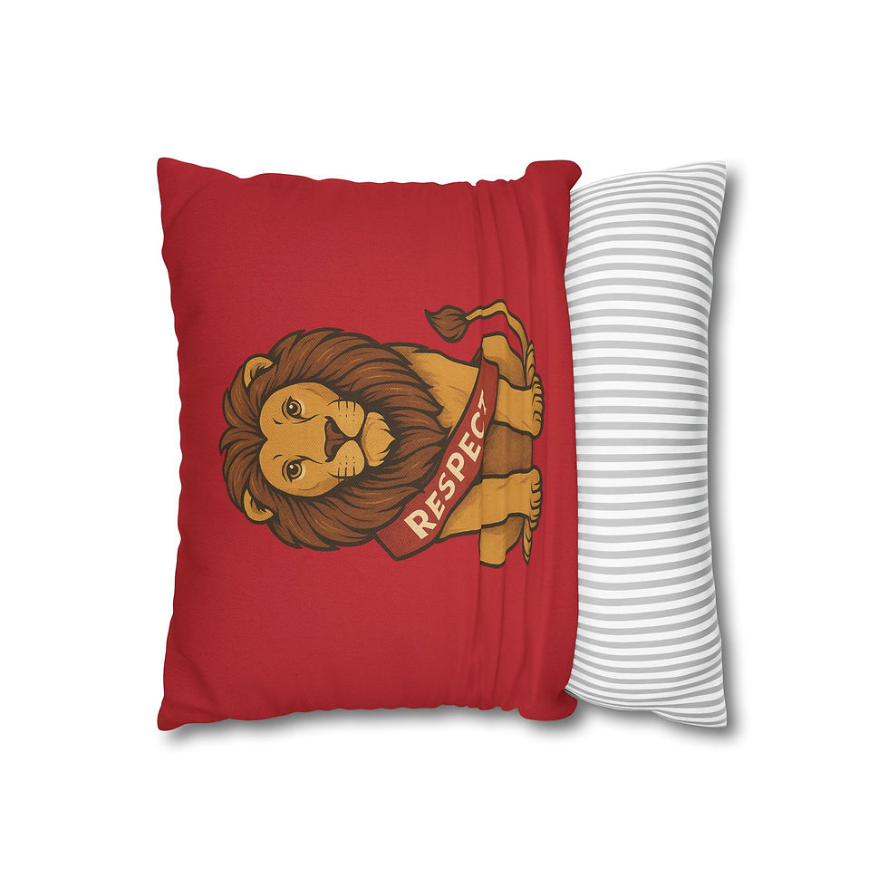 Thumbnail: Respect Lion. Pillowcase- Virtue Clubhouse Collection