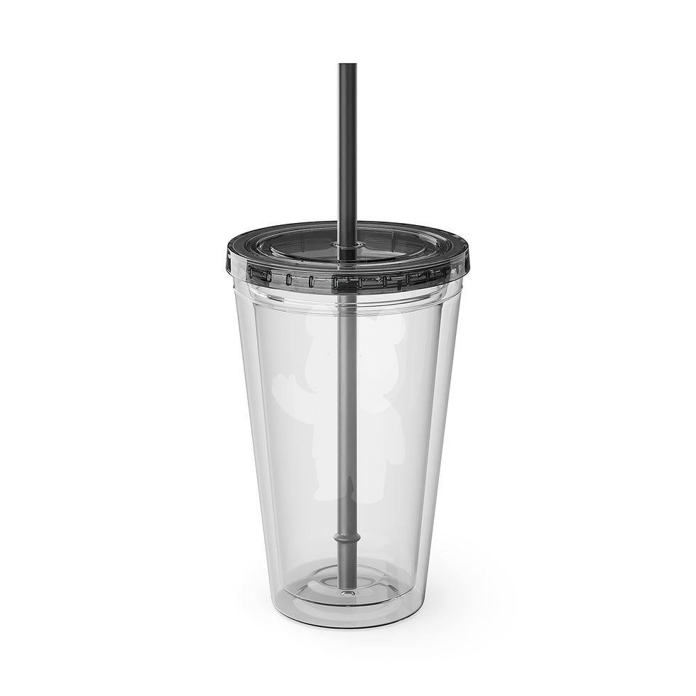 Thumbnail: Honesty Panda. Sunsplash Tumbler with Straw, 16oz