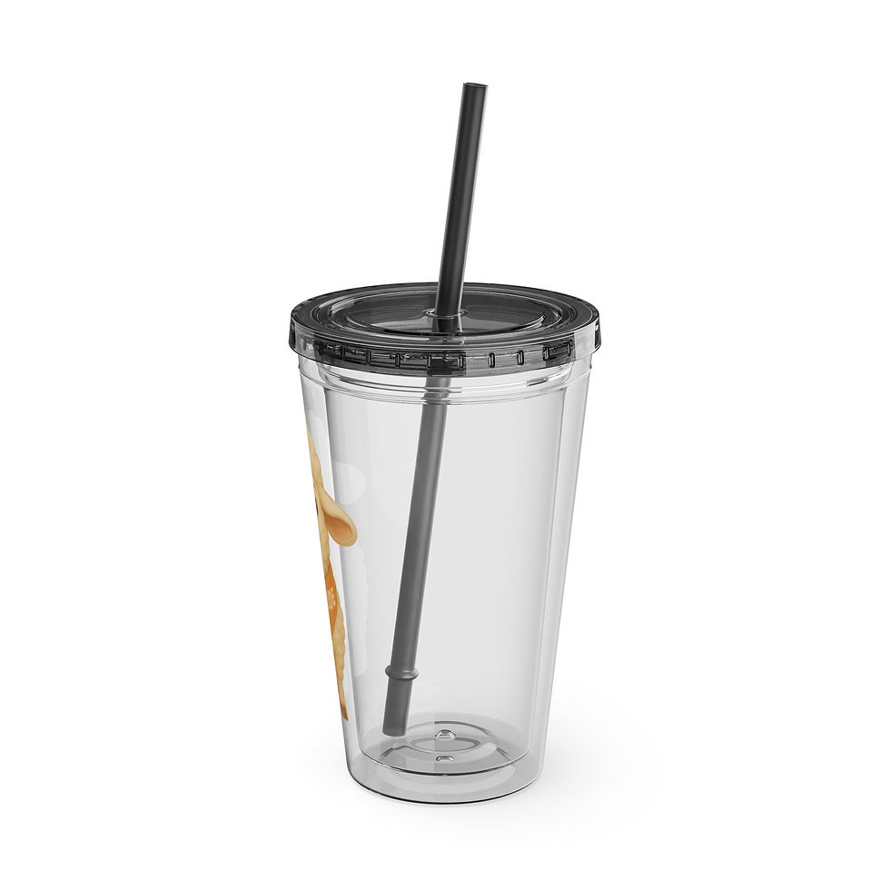Thumbnail: Gratitude Sheep. Sunsplash Tumbler with Straw, 16oz