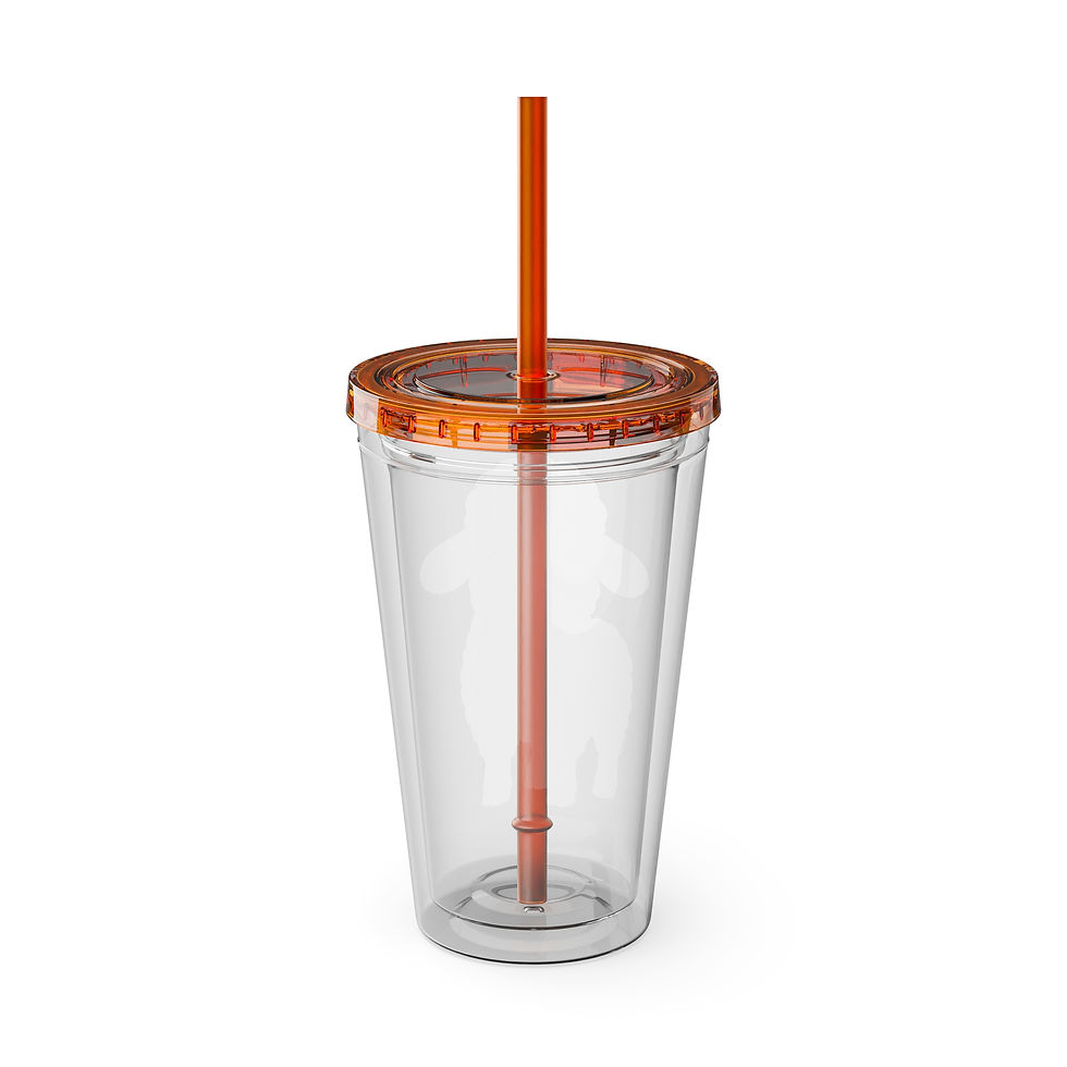 Thumbnail: Gratitude Sheep. Sunsplash Tumbler with Straw, 16oz