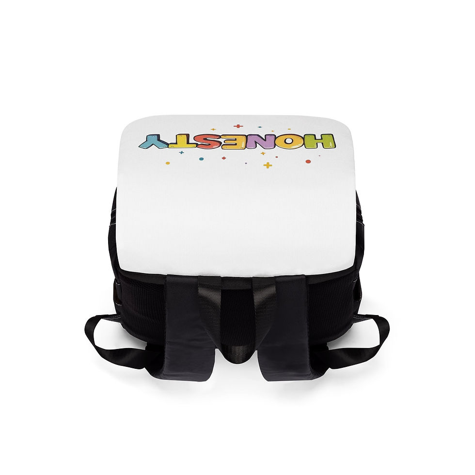 Thumbnail: Unisex Casual Shoulder Backpack for both kids and adults. Honesty.