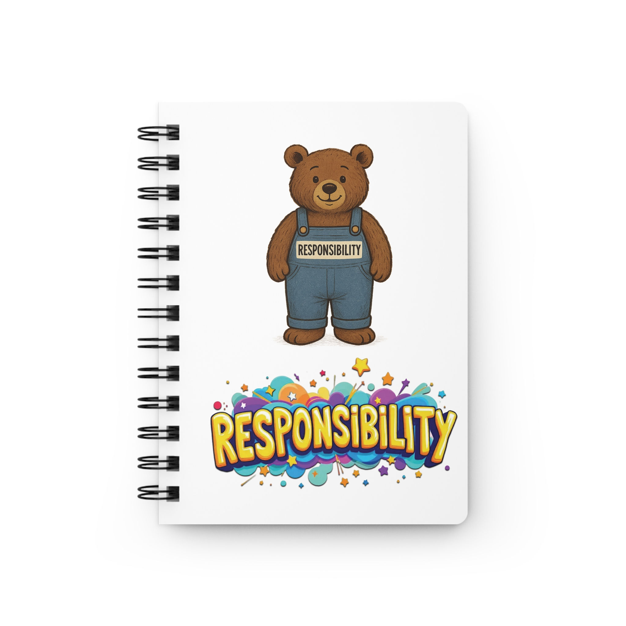 Responsibility Bear. Spiral Bound Journal