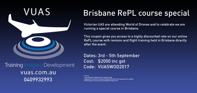 VUAS is going to World of Drones Congress in Brisbane