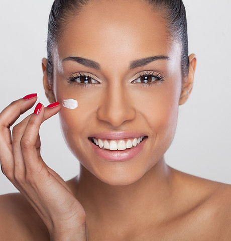 Model Applying Cream