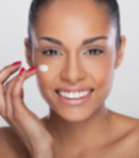 Model Applying Cream
