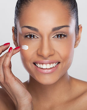 Model Applying Cream